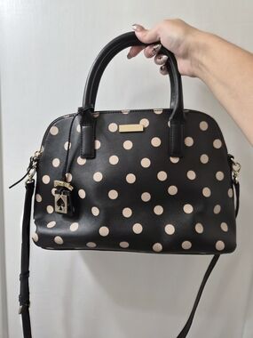 kate spade Black Polka Dot Dome Satchel